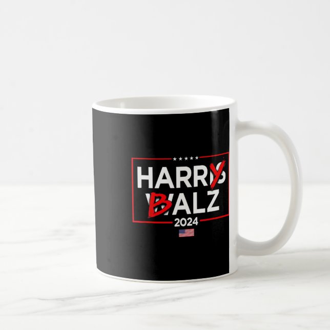 Caneca De Café Harry Bheimer Harris 24 Kamala Harris Para Preside (Direita)