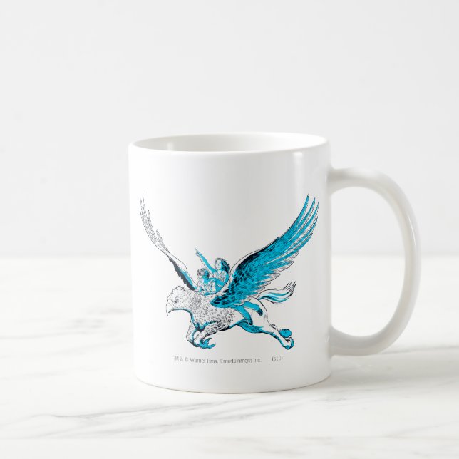 Caneca De Café Harry e Hermione em um Hippogriff (Direita)