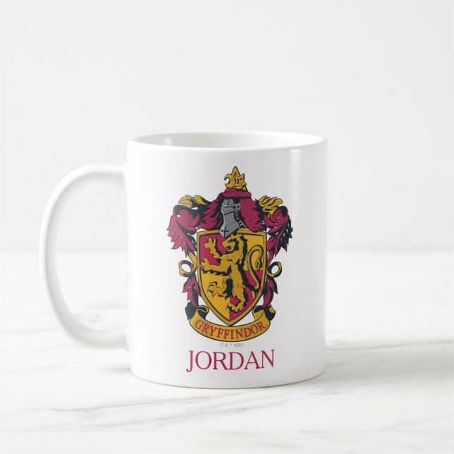 Caneca De Café Harry Potter | Brasão da Casa Gryffindor (Esquerda)