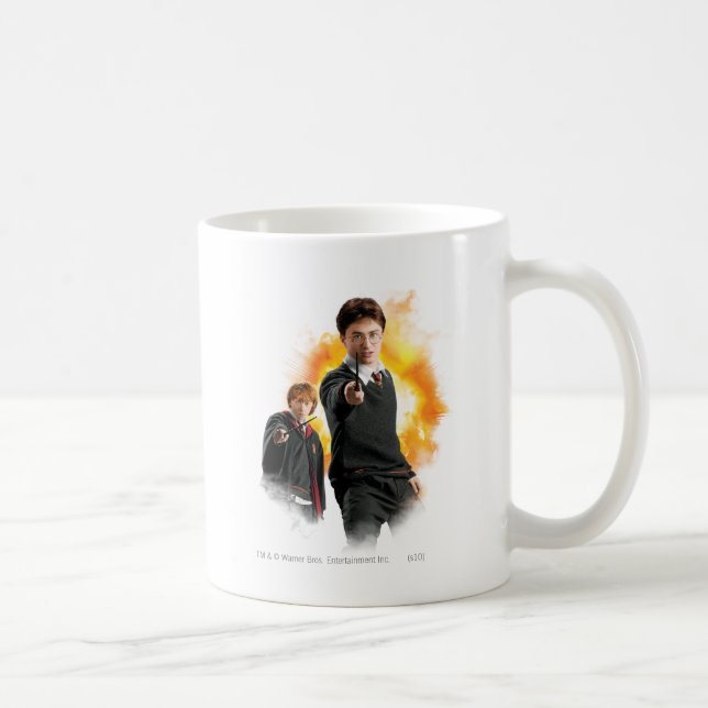 Caneca De Café Harry Potter e Ron Weasley (Direita)