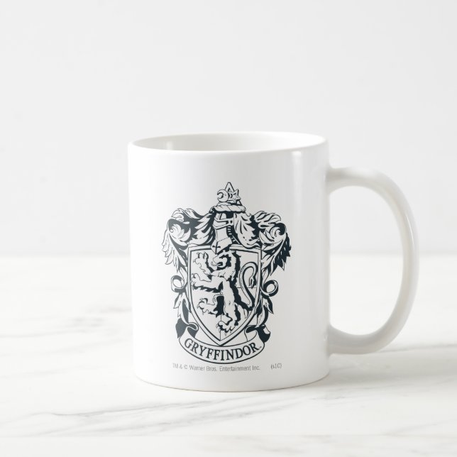 Caneca De Café Harry Potter | Esboço Gryffindor Stencil (Direita)