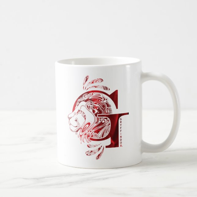 Caneca De Café Harry Potter | Gráfico Aguamenti GRYFFINDOR™ (Direita)