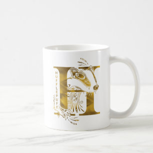Caneca De Café Harry Potter   Gráfico Aguamenti HUFFLEPUFF™