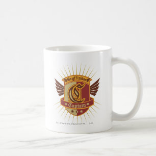 Caneca De Café Harry Potter   Grifinória Capitão de QUIDDITCH Emb