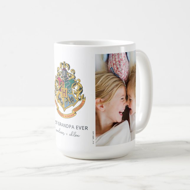Caneca De Café Harry Potter | Hogwarts Crest (Frente Esquerda)