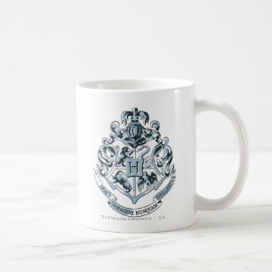 Caneca De Café Harry Potter Hogwarts Crest - Azul