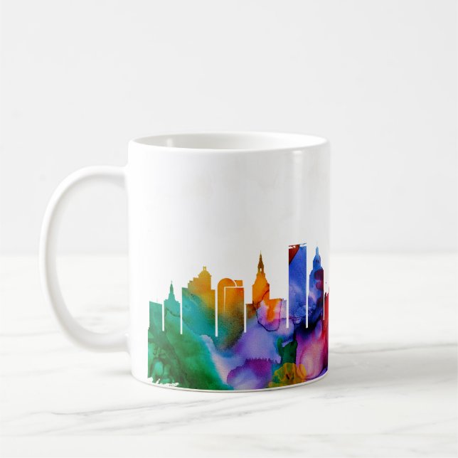 Caneca De Café Hartford Skyline (Esquerda)