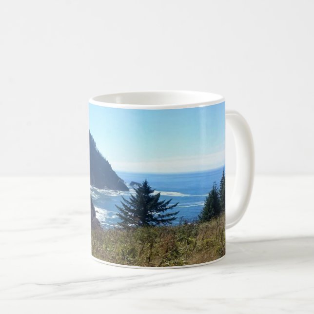 Caneca De Café Hart's Cove, Oregon Coast (Frente Esquerda)