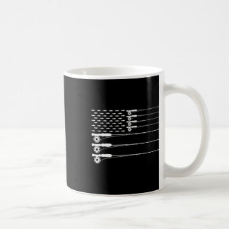 Caneca De Café Haste Americano Vara de Pesca Fly Patriot Truta Ho