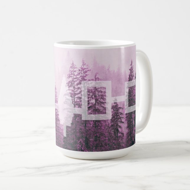 Caneca De Café Haudenosaunee Misty Forest Flag (Frente Esquerda)
