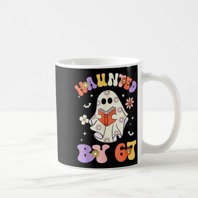 Caneca De Café Haunted By 67 Meme Funny Six Seven 6 7 Halloween T (Direita)