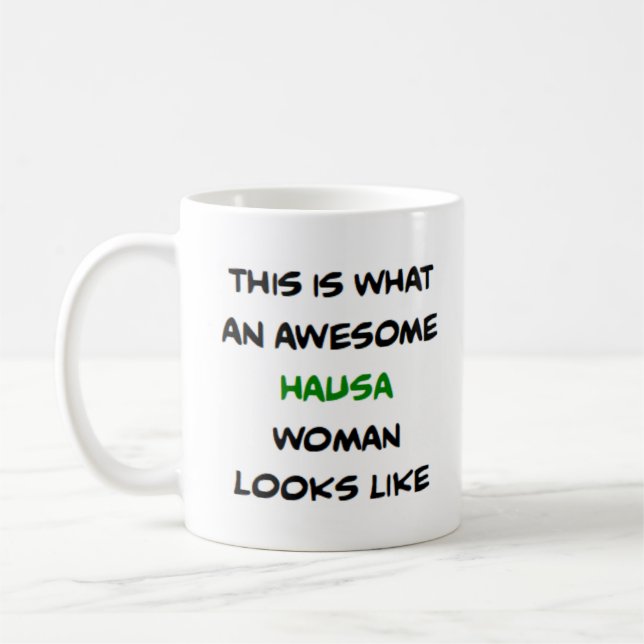 Caneca De Café hausa woman, awesome (Esquerda)