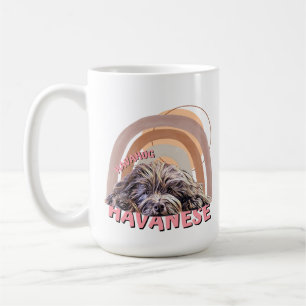Caneca De Café HavaHug Havanês Exclusivo, Chocolate, Cão Lover
