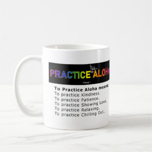 Caneca De Café Havaí Para Praticar O Café Aloha Shaka (Perder)