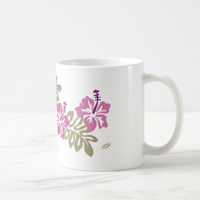 Caneca de café havaiana do hibiscus (Direita)