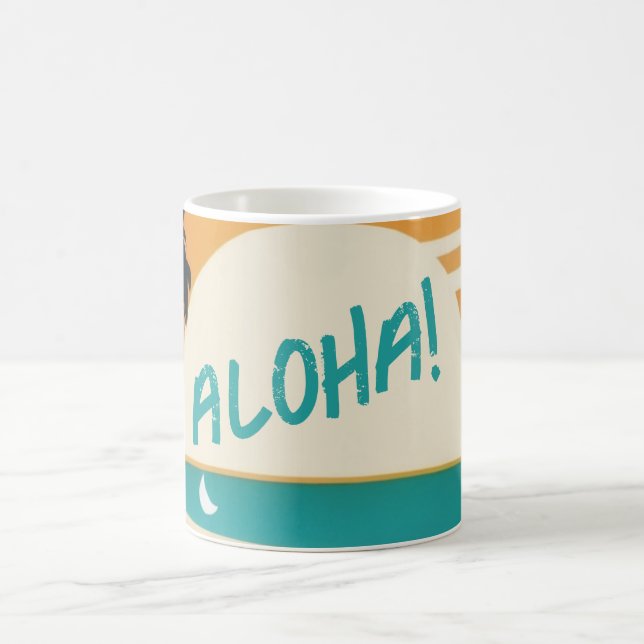 Caneca De Café Havaiano/Aloha/Tropical/praia (Centro)