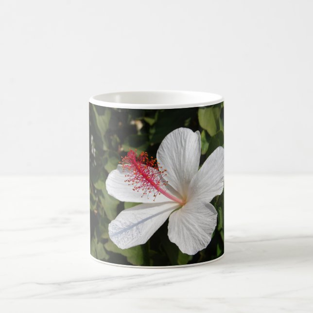 Caneca De Café Havaiano White Hibiscus (Centro)