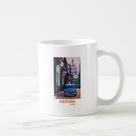 Caneca De Café Havana em Cuba - EL Capitolo com oldtimer