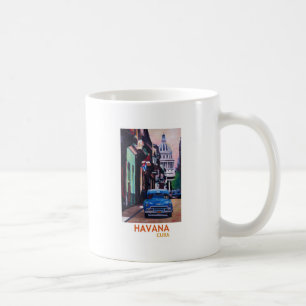Caneca De Café Havana em Cuba - EL Capitolo com oldtimer