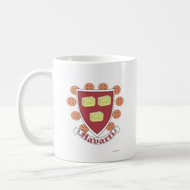Caneca De Café Havarti University Cheese College Slogan Engraçado (Esquerda)