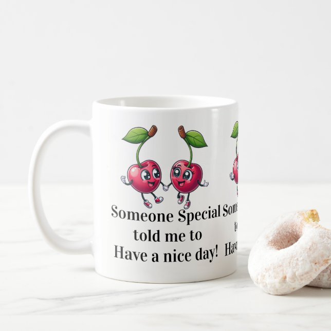 Caneca De Café Have a Nice Day Mug! (Com Donut)