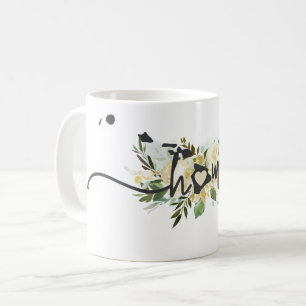 Caneca De Café Hawaii Estado Personalizado Sua Cidade Natal Rústi