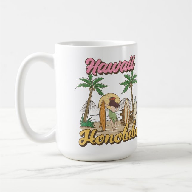 Caneca De Café Hawaii Honolulu (Esquerda)