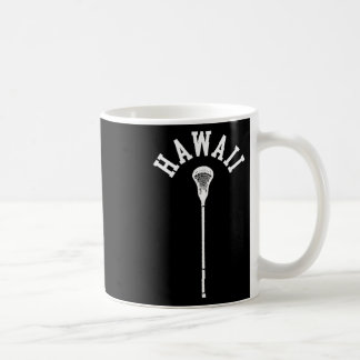 Caneca De Café Hawaii Minimalista Vertical Lacrosse Stick Retro L