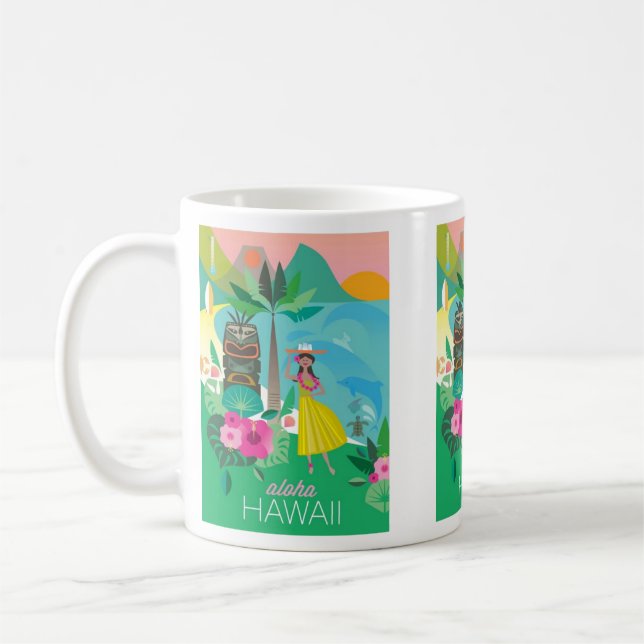 Caneca De Café Hawaii Mug (Esquerda)