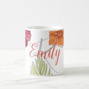 Caneca De Café Hawaiian Aloha Floral