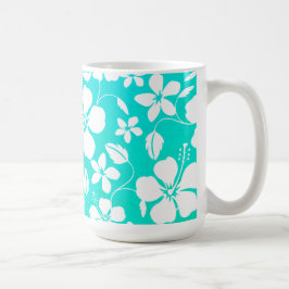 CANECA DE CAFÉ HAWAIIAN HULA (LEIGA VERDE) TEAL COFFEE MUG