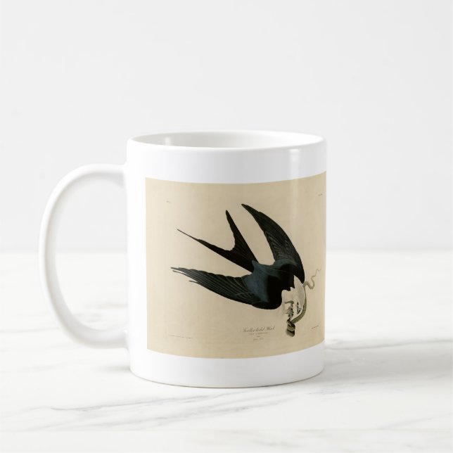 Caneca De Café Hawk de cauda andorinha - Aves da América de Audub (Esquerda)