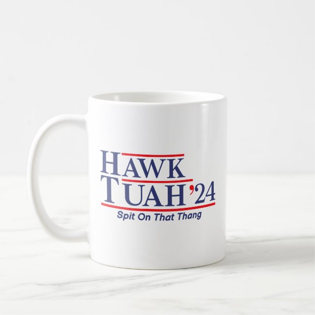 Caneca De Café Hawk Tuah 24 Cuspiu Naquela Gente (Esquerda)