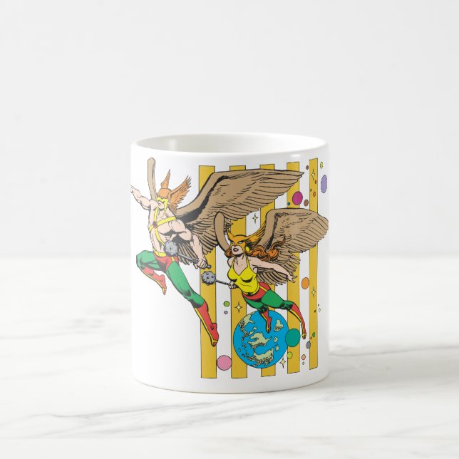 Caneca De Café Hawkman e HawkWomen (Centro)