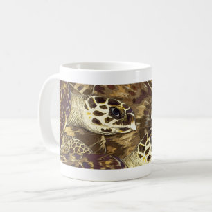Caneca De Café Hawksbill Sea Turtle Graphic