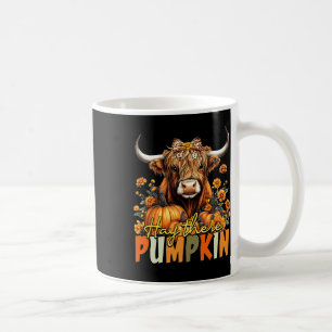 Caneca De Café Hay Lá Pumpkin Highland Cow Call Autumn Thankg