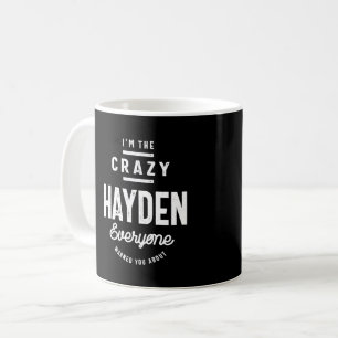 Caneca De Café Hayden Personalizado Name Birthday Gift
