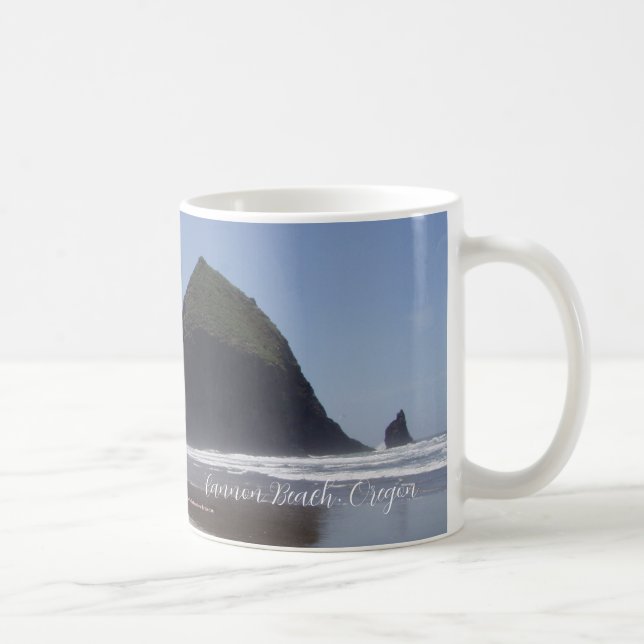 Caneca De Café Haystack Rock Cannon Beach Oregon (Direita)