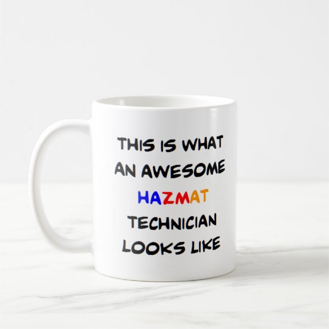 Caneca De Café hazmat, técnico (Esquerda)