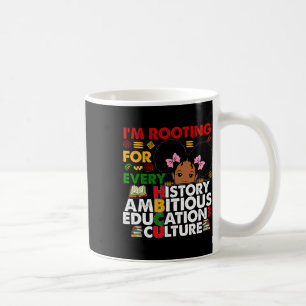 Caneca De Café Hbcu estou torcendo por cada Formando de História
