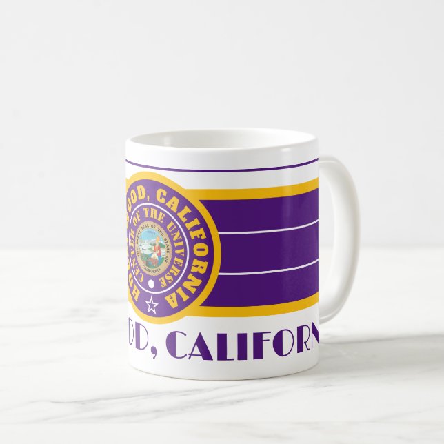 CANECA DE CAFÉ HCACOU HOLLYWOOD, CA (CUU) (Frente Esquerda)