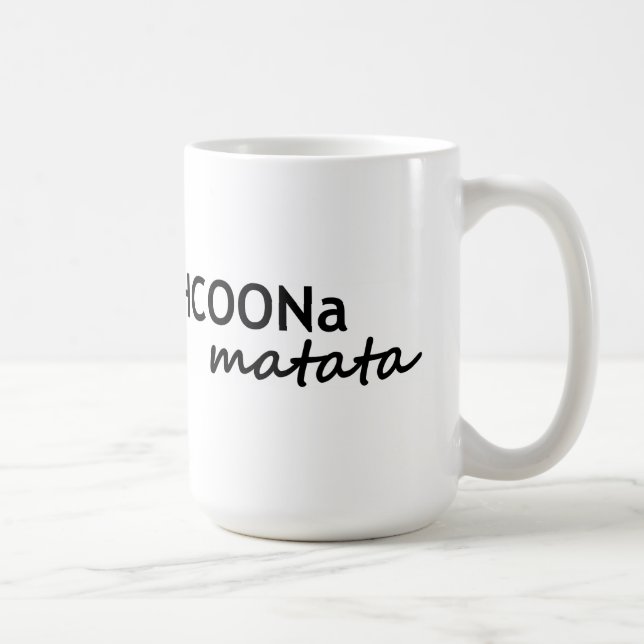 Caneca De Café HCOONa Matata não se preocupa seja químico (Direita)