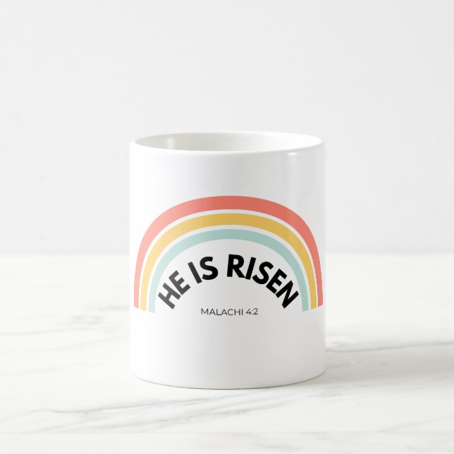 Caneca De Café He Is Risen Malachi 4:2 Sun of Righteousness Chris (Centro)