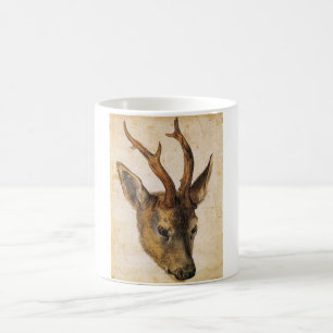 Caneca De Café Head of a Stag (Animal) (Deer) (por Albrecht Durer