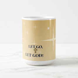 Caneca De Café Healing Light Le Go Let God Cross