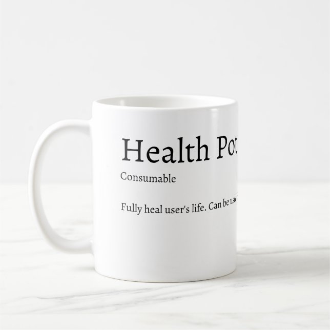 Caneca De Café Health Potion Mug (Esquerda)