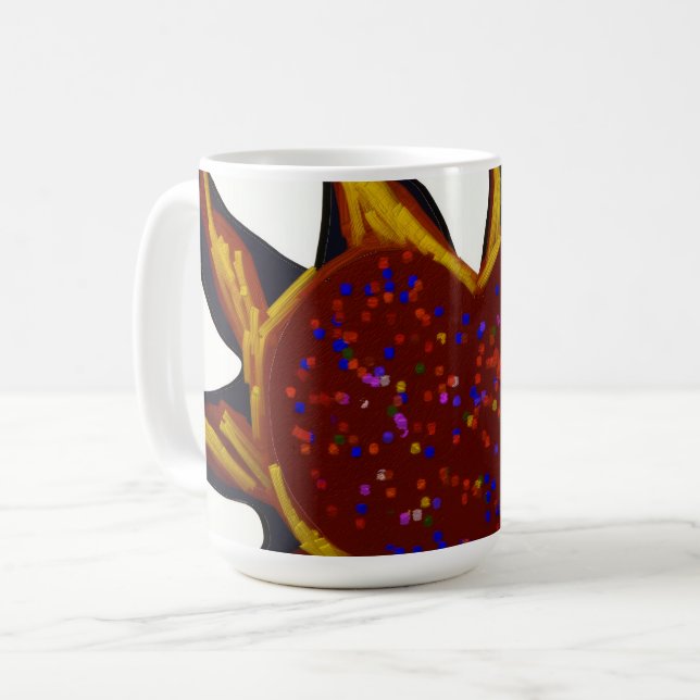 Caneca De Café Heart Aflame Mug (Frente Esquerda)