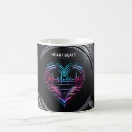 Caneca De Café Heart Beats Mug – Pulsing Love in Motion