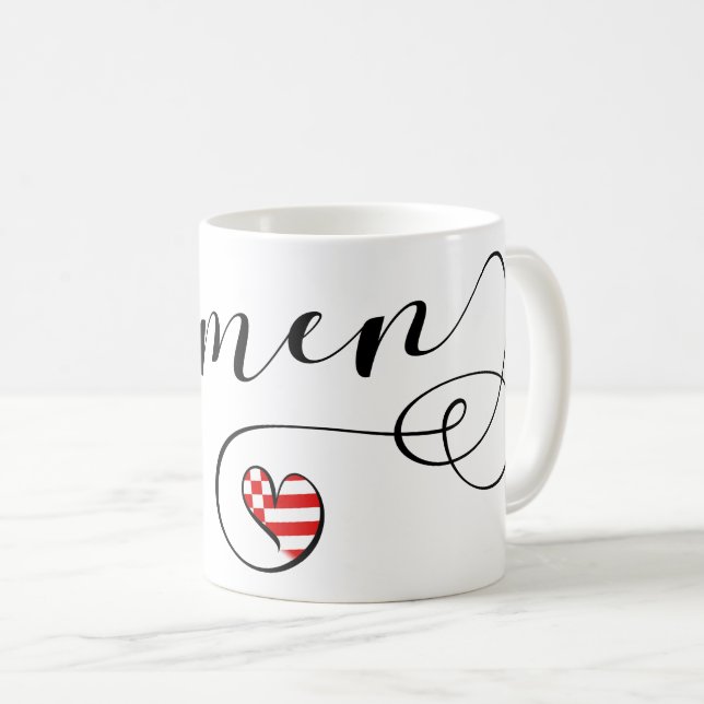 Caneca De Café Heart Bremen Mug, Alemanha (Frente Esquerda)