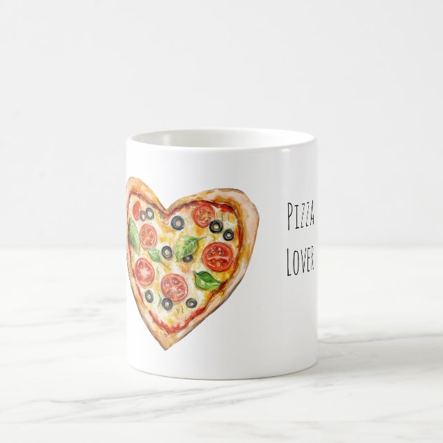 Caneca De Café Heart Cheese Vegetable Pizza (Centro)